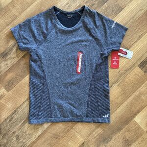 BCG Women’s Training Seamless SS Tee Caviar Moisture Wicking Fitness Gym Size M